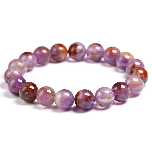 Natural Amethyst Beaded Bracelet – Gemstone Jewelry for Men and Women