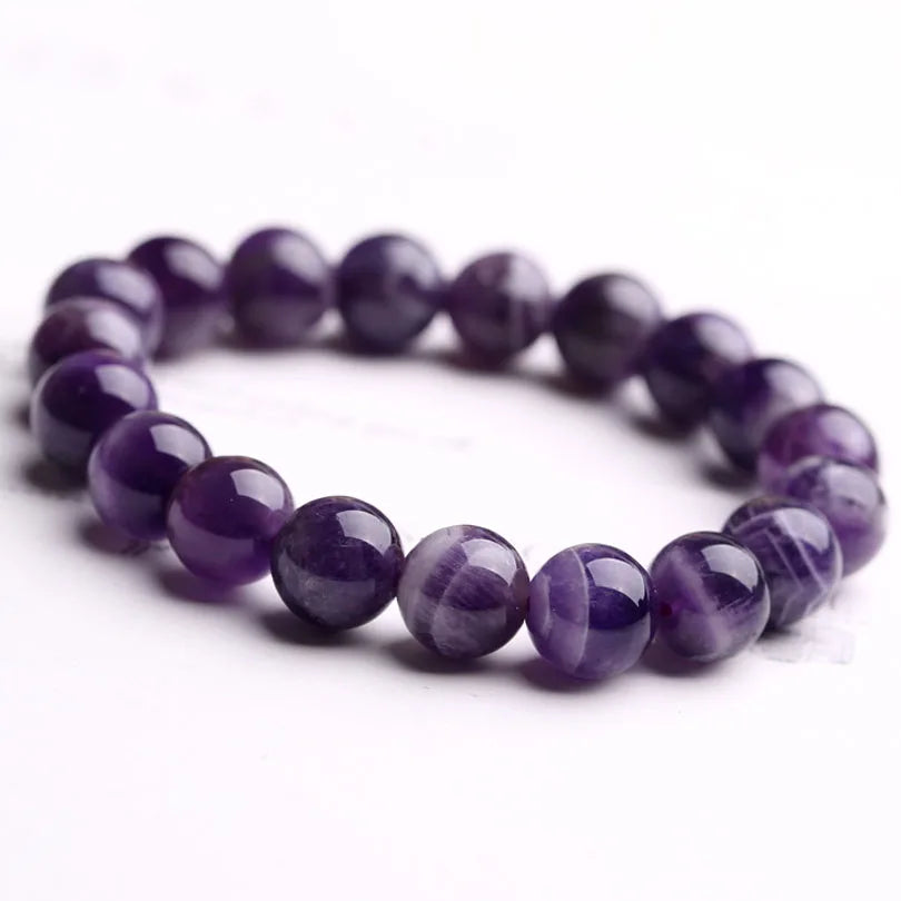 Natural Olivine Stone Beaded Bracelet – Semi-Precious Gem Jewelry for Men and Women
