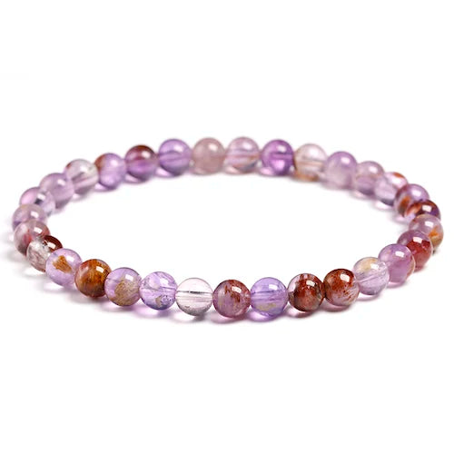 Natural Amethyst Beaded Bracelet – Gemstone Jewelry for Men and Women
