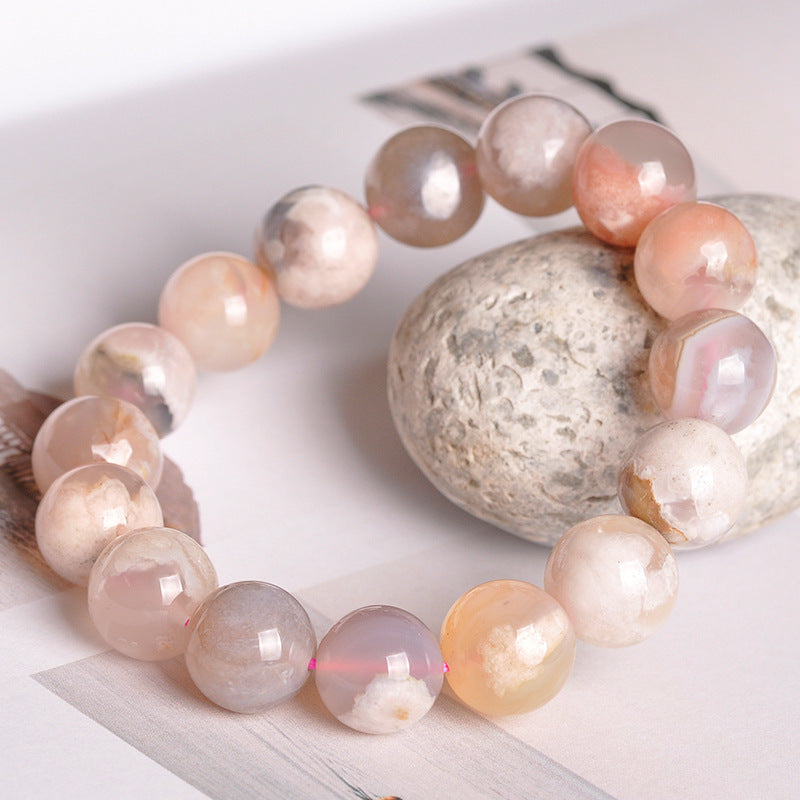 Couple Crystal Bracelet | Natural Rose Quartz Beaded Love Bracelet for Him & Her