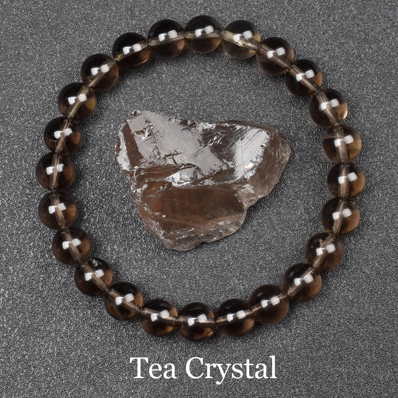 Natural Golden Obsidian Bead Bracelet for Men and Women – Round Energy Stone Jewelry