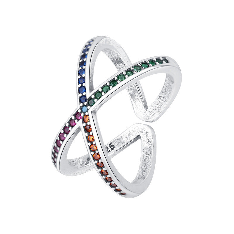 Japanese Light Luxury Cross Ring Designed By Minority Women