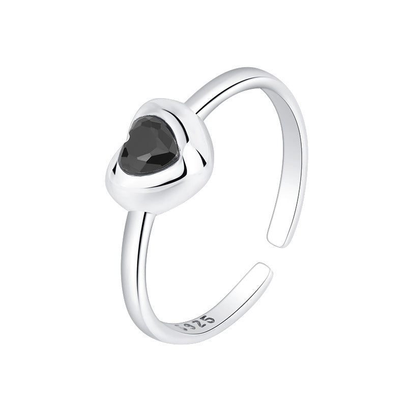 Small Design S925 Sterling Silver Love Ring Female