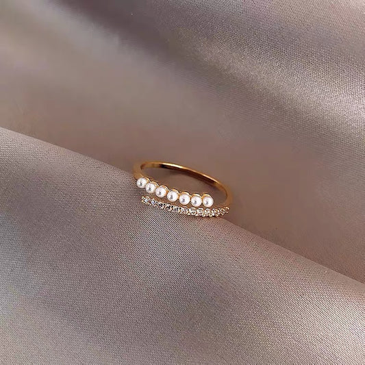 Pearl Ring Fashion Personality Index Finger Ring