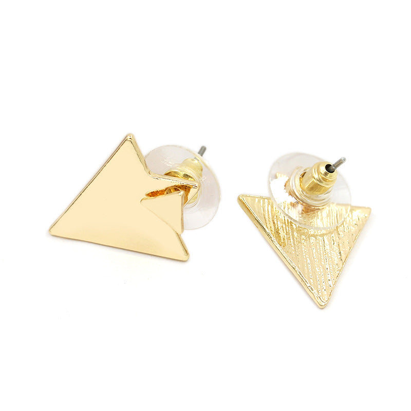 Fashion Asymmetric Geometric Triangle Earrings