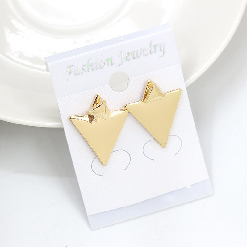 Fashion Asymmetric Geometric Triangle Earrings