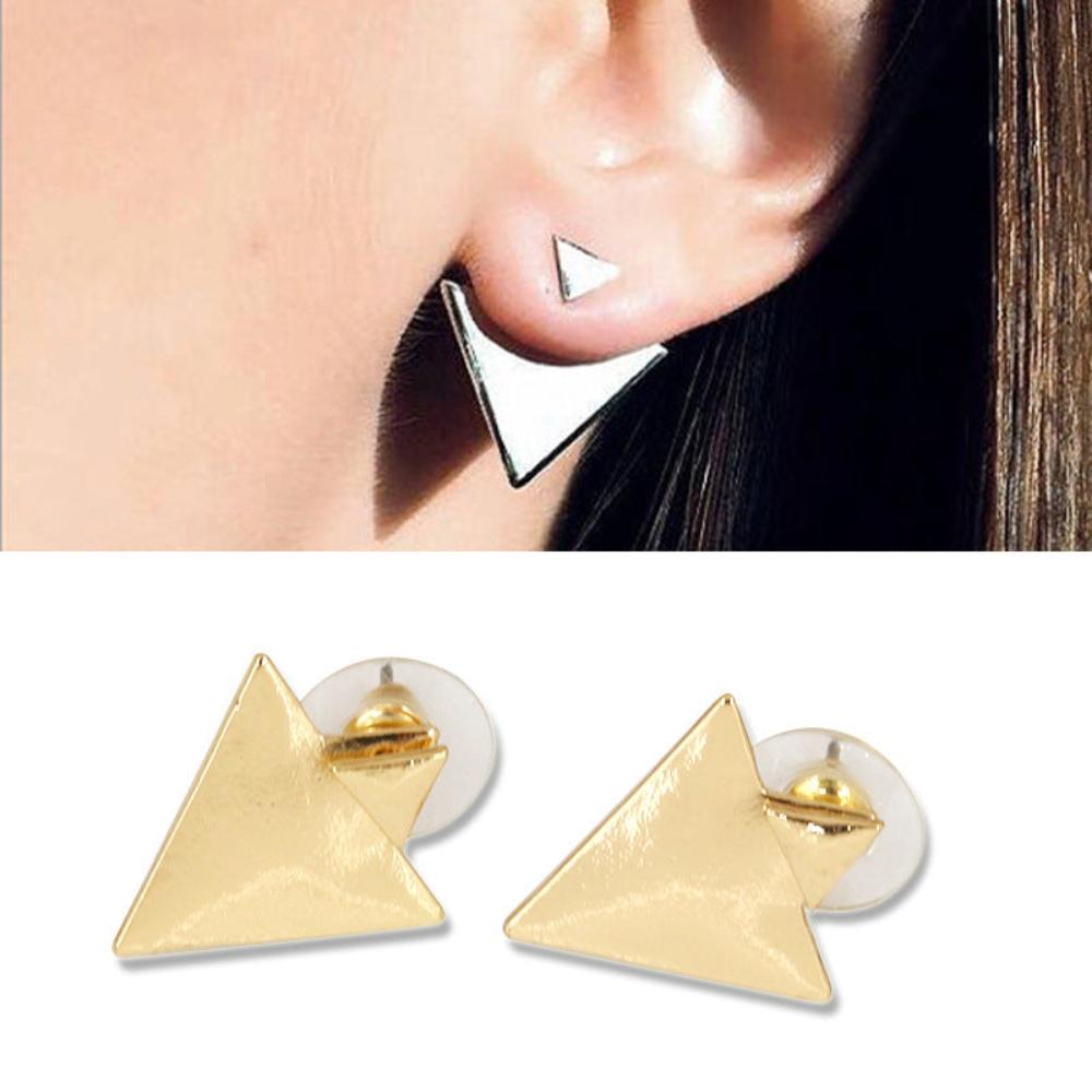 Fashion Asymmetric Geometric Triangle Earrings