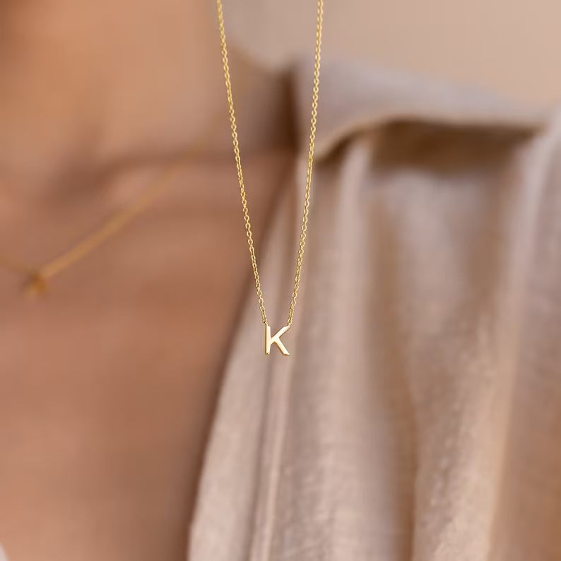 Stainless Steel Letter Necklace