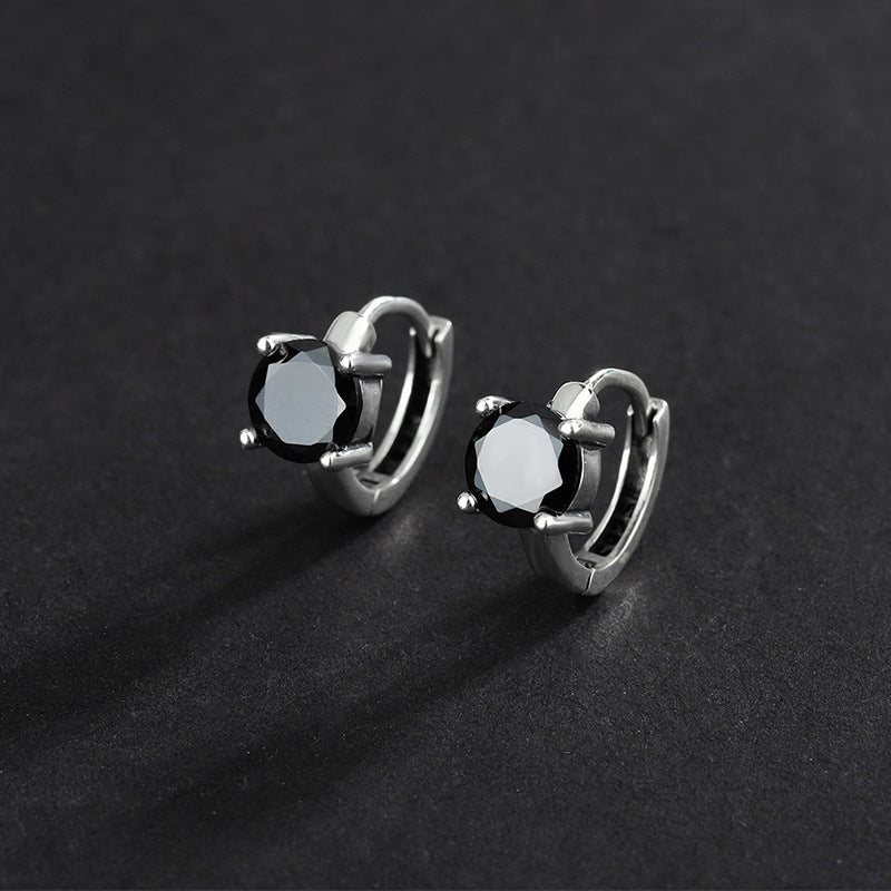 S925 Sterling Silver Women Fashion Personality CHIC Zircon Earrings