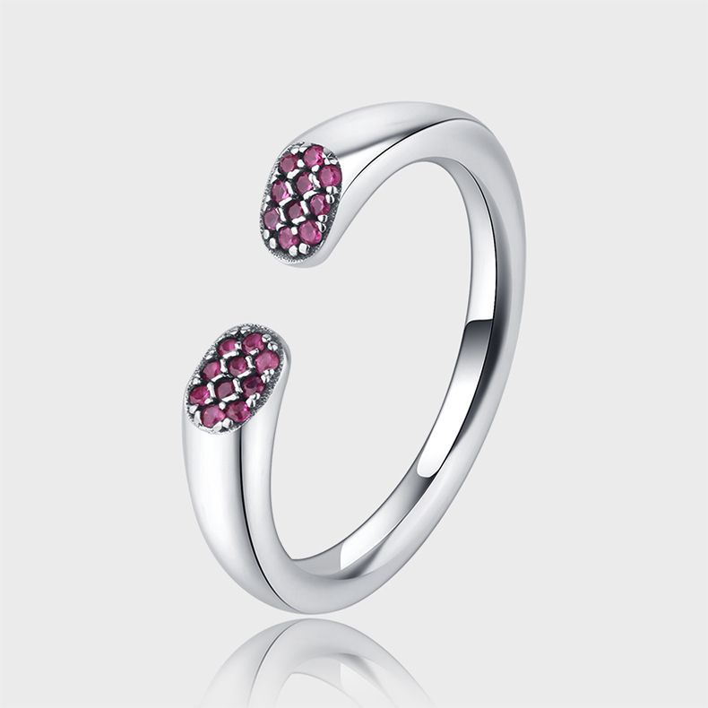 S925 Sterling Silver Brilliant Rose Set Ring