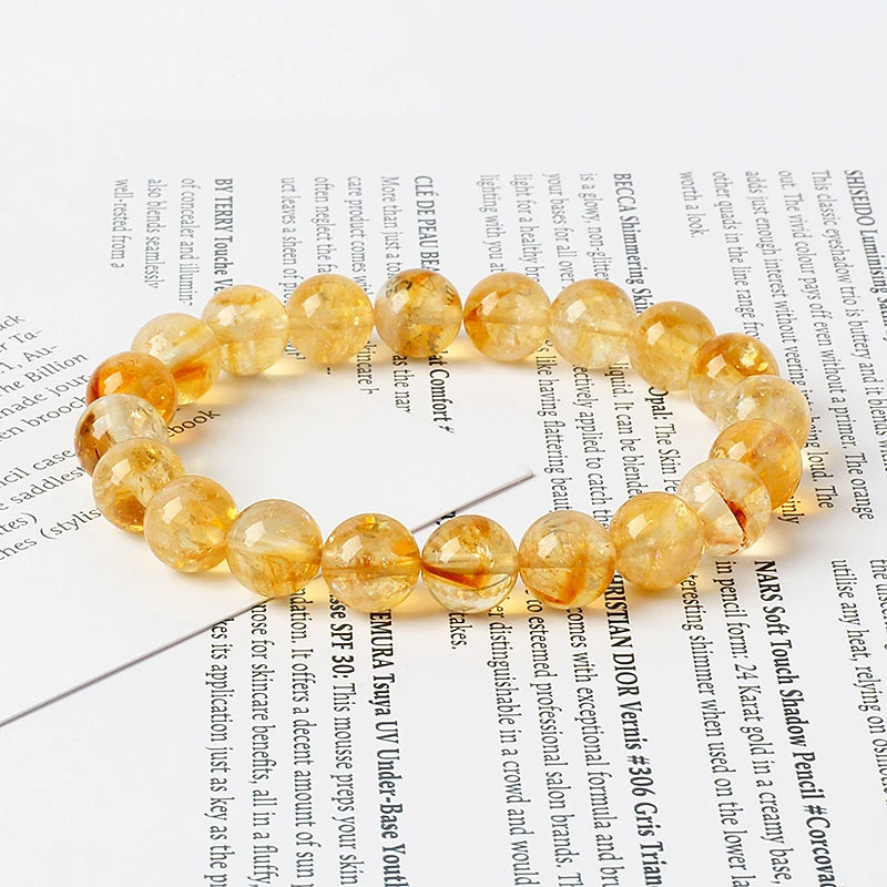 Known for attracting abundance, this citrine energy bracelet is designed to boost positivity and radiate uplifting energy.

