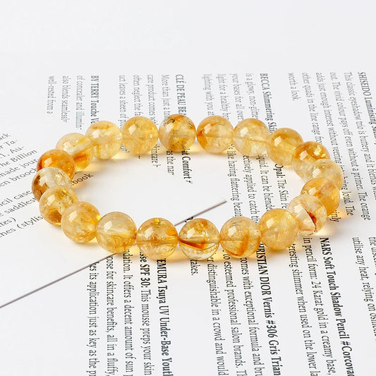 Known for attracting abundance, this citrine energy bracelet is designed to boost positivity and radiate uplifting energy.

