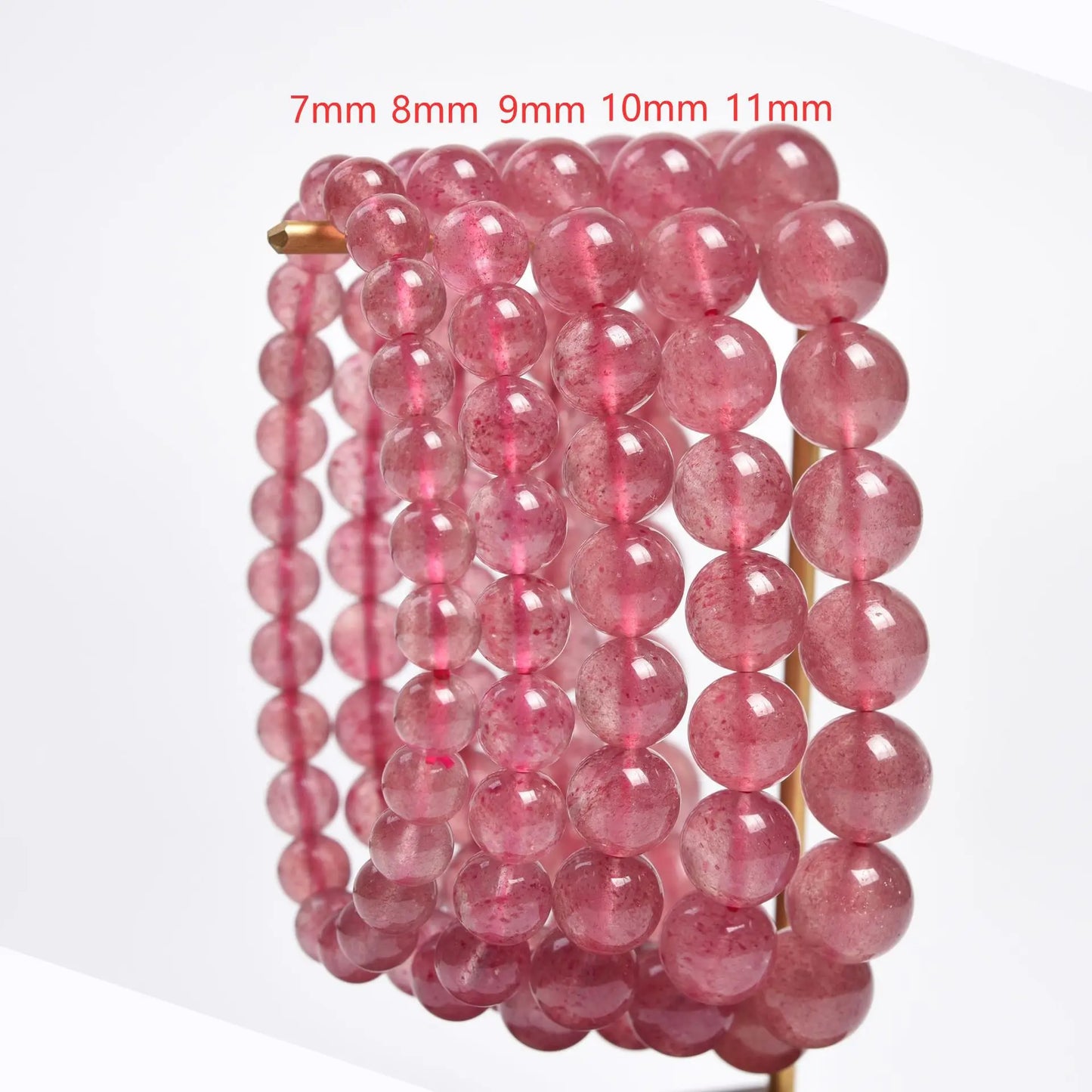 Top Natural Red Strawberry Quartz Bracelet Jewelry For Woman Man Gift Crystal Round Beads Gemstone 8mm 9mm 10mm 11mm 12mm AAAAA