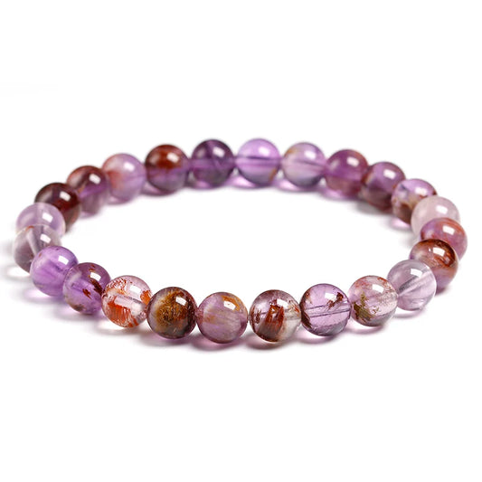 Natural  Amethyst Beaded Bracelet – Gemstone Jewelry for Men and Women