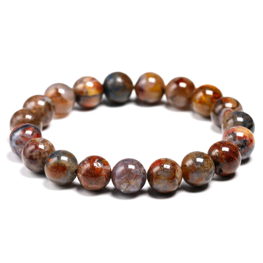  Known for its soothing properties, this natural amber bracelet is designed to promote relaxation and healing, ideal for those seeking calmness and well-being