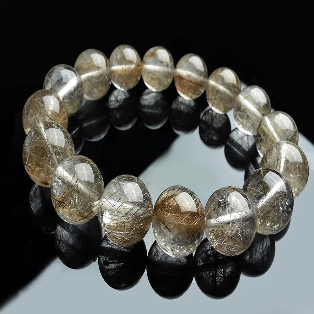 Known for its grounding properties, this smoky quartz bracelet promotes balance and emotional stability, perfect for daily wear.