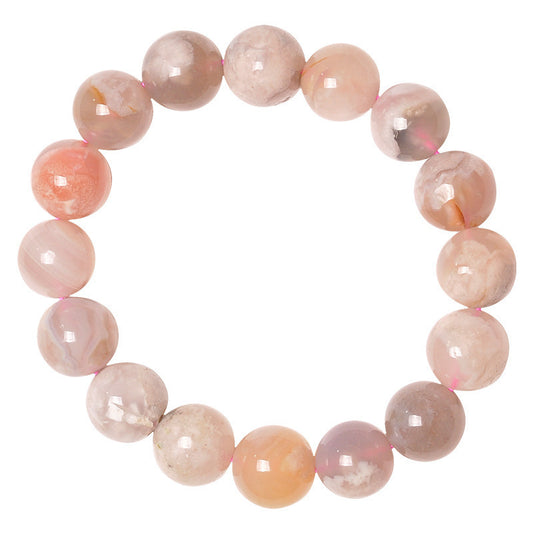 Couple Crystal Bracelet | Natural Rose Quartz Beaded Love Bracelet for Him & Her