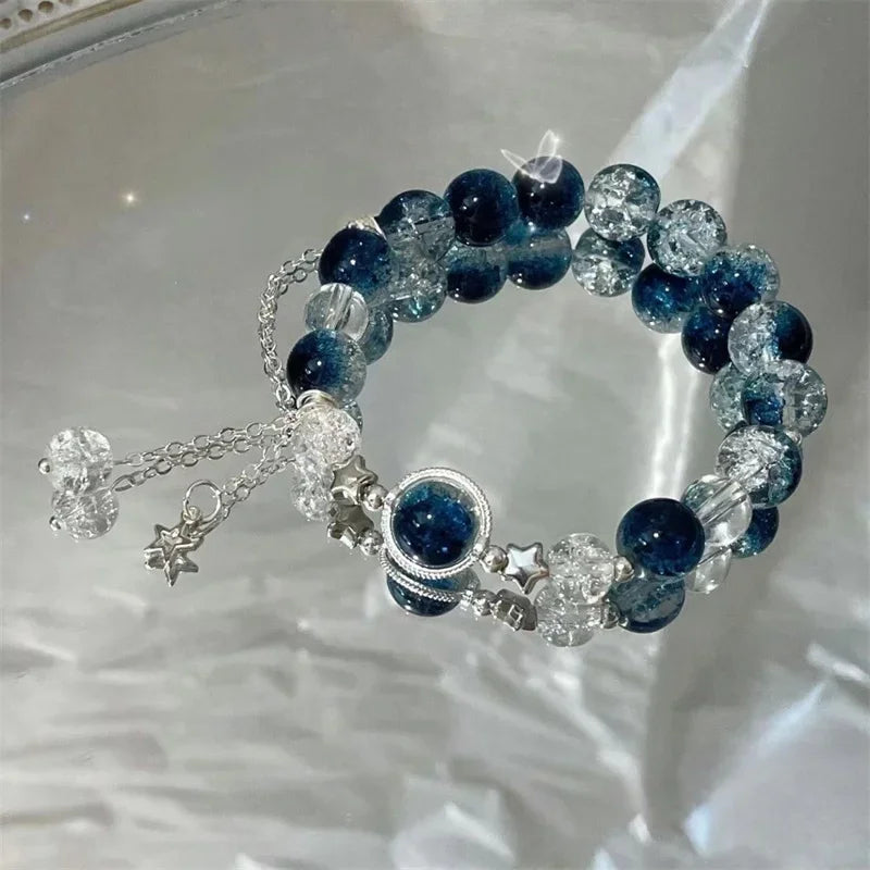 New Simple Beads Crystal Bracelet for Women