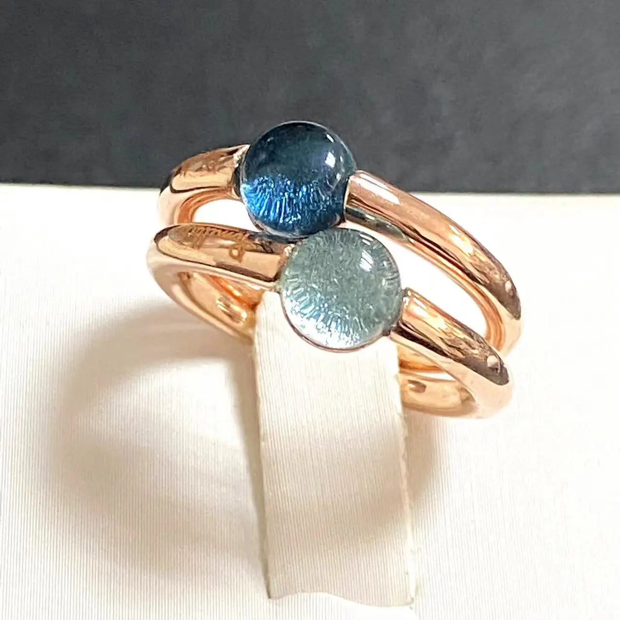 6mm Simple Round Ring Starry Sky Style Ring Blue Crystal Ring For Women Fashion Jewelry Party Gift