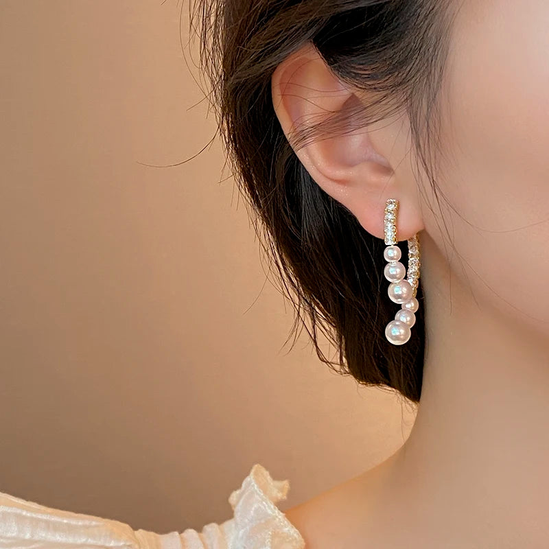 Pearl Pendant Earrings  selling Jewelry For Girls Party Fashion