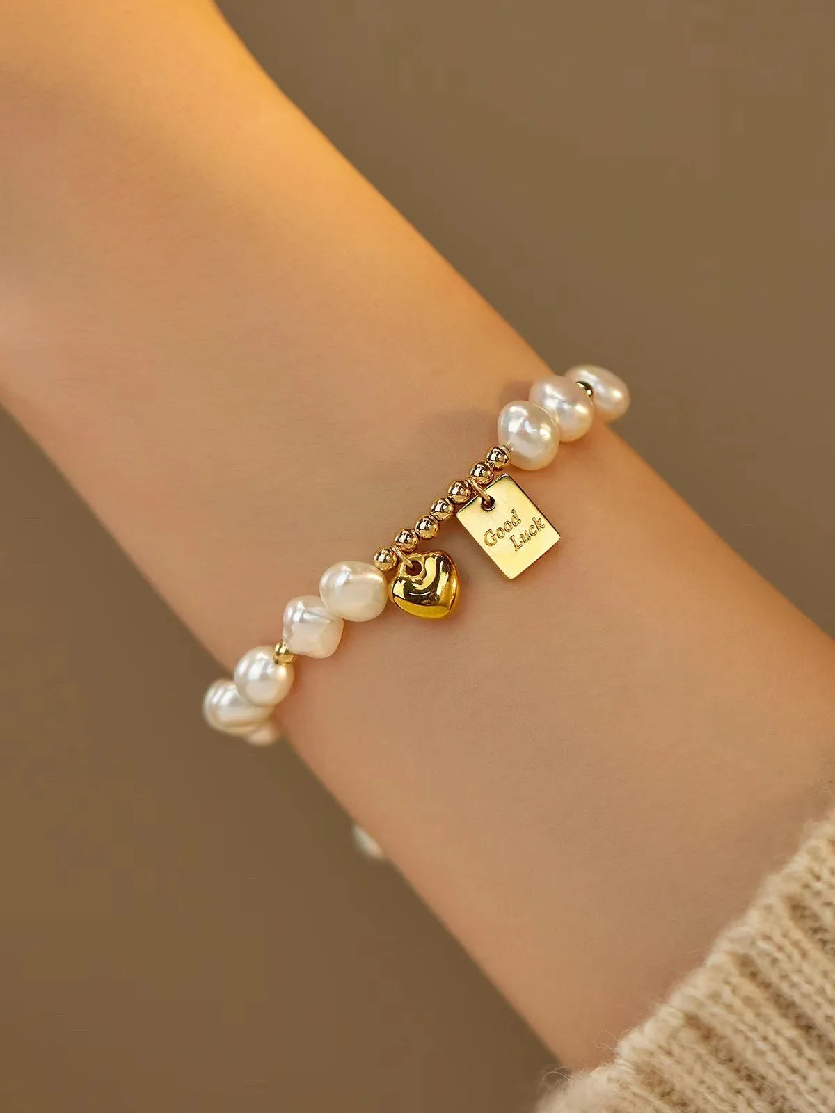 Natural Baroque Freshwater Pearl 14K Gold Filled Bracelet Jewelry For Women