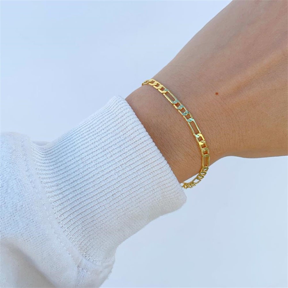 Gold Color Bracelet Stainless Steel Twist  Bracelet for Women Chain Bracelet Jewelry