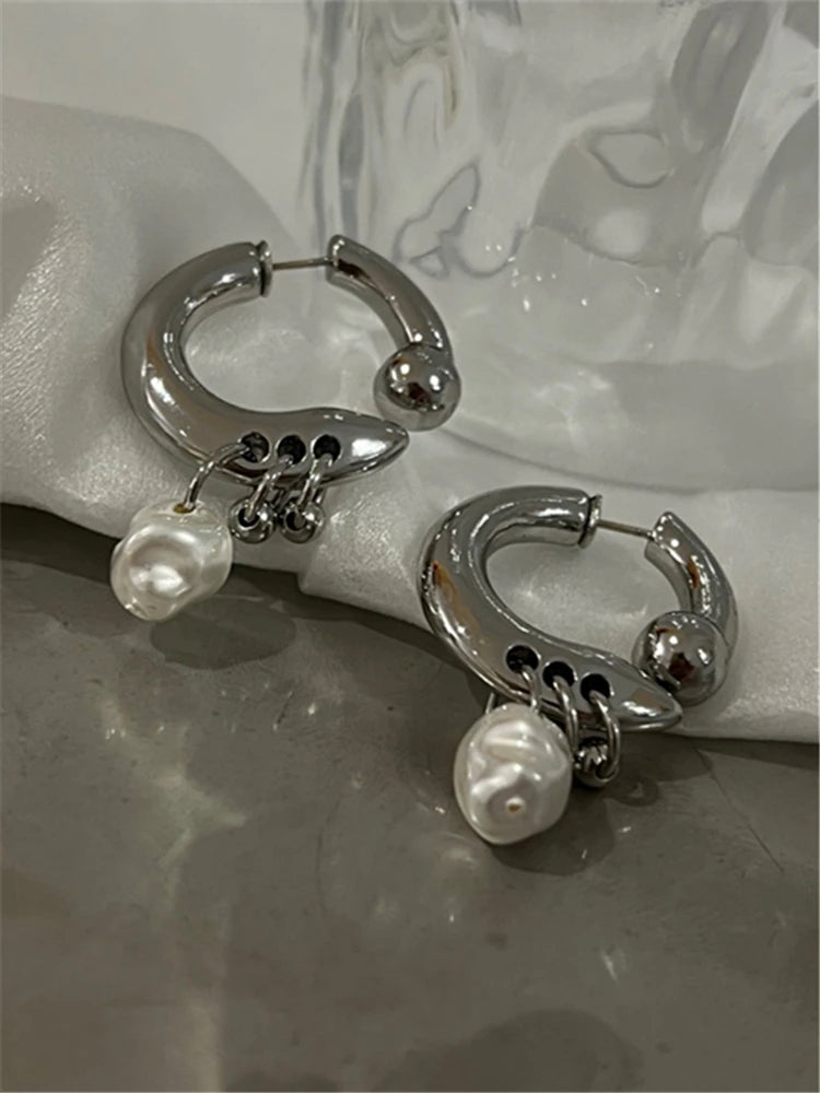 Chic pearl pendant earrings can be detachable before and after wearing  fashion women's earrings jewelry accessories gift