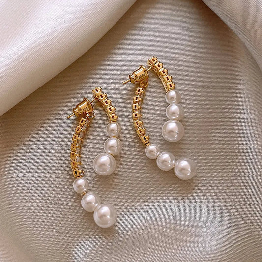 Pearl Pendant Earrings  selling Jewelry For Girls Party Fashion