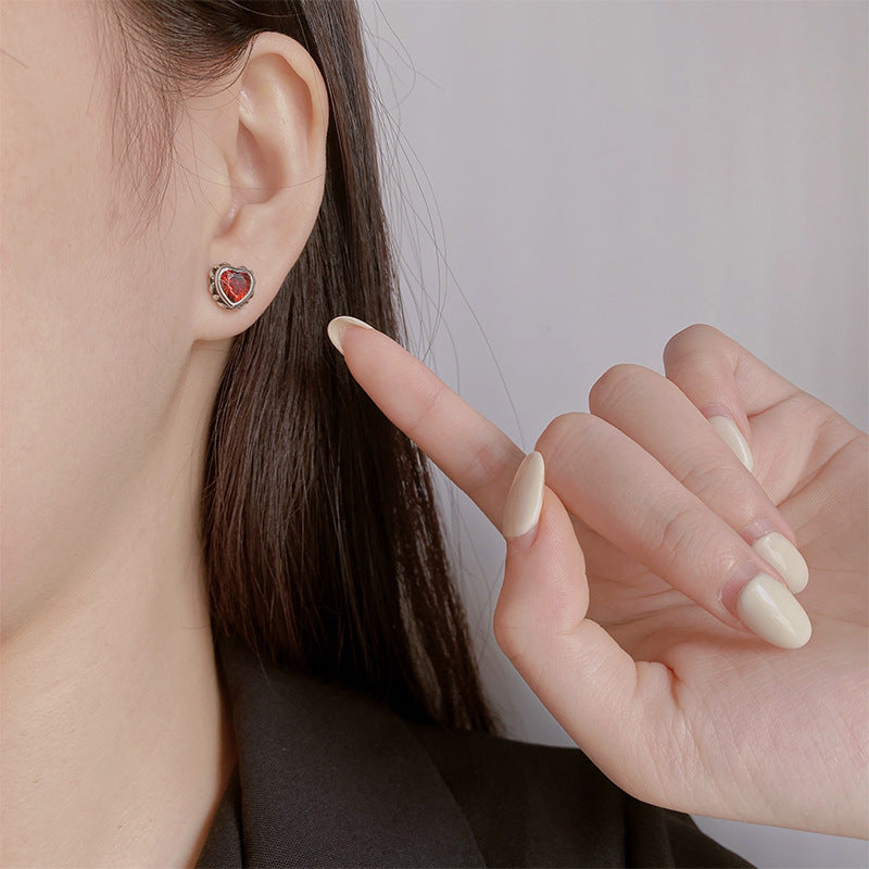 Simple Zircon Ins Cool Wind Earrings