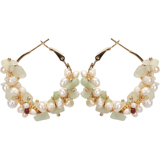 Water Pearl Temperament Girl Earrings